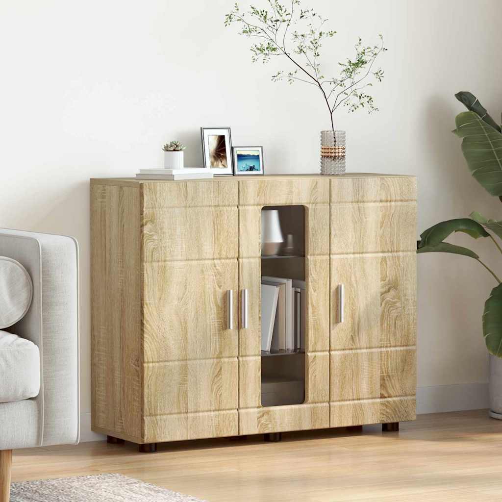 Sideboard Sonoma oak 55.5 x 29 x 100 cm Engineered wood